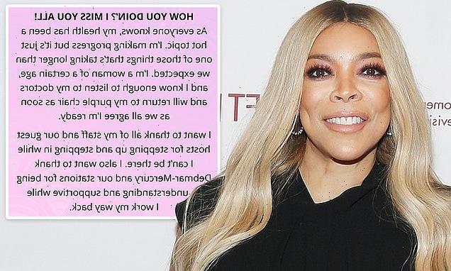 Wendy Williams reveals health woes are 'taking longer than expected''