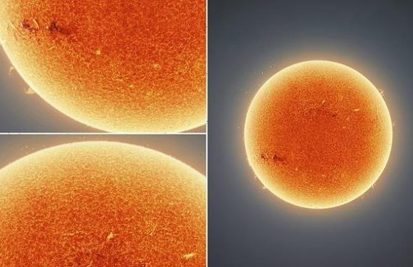 Astrophotographer snaps his 'clearest ever photo of the SUN'
