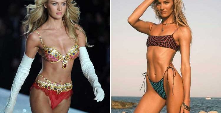 Candice Swanepoel shows off phenomenal figure in bikini made from fishing nets