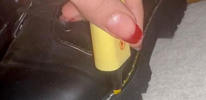 Fashion fan shows ingenious hack to transform boots into Dr. Martens dupes in seconds using 80p household item