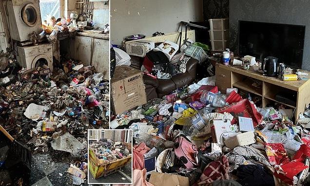 Horrified landlord is forced to wade through human waste and trash