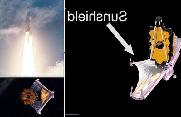 James Webb Space Telescope begins unfolding its massive sunshield