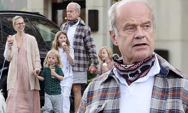 Kelsey Grammer takes his wife Kayte Walsh for ice cream in Calabasas