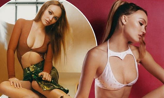 Lily Rose-Depp showcases her incredible figure in a tiny bralet