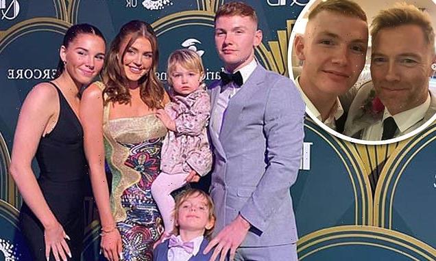 Ronan Keating's lookalike son Jack, 22, dons grey suit at charity bash