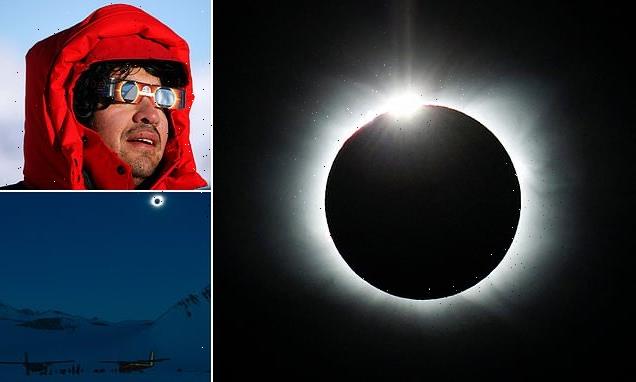 Saturday's total solar eclipse revealed in photos from Antarctica