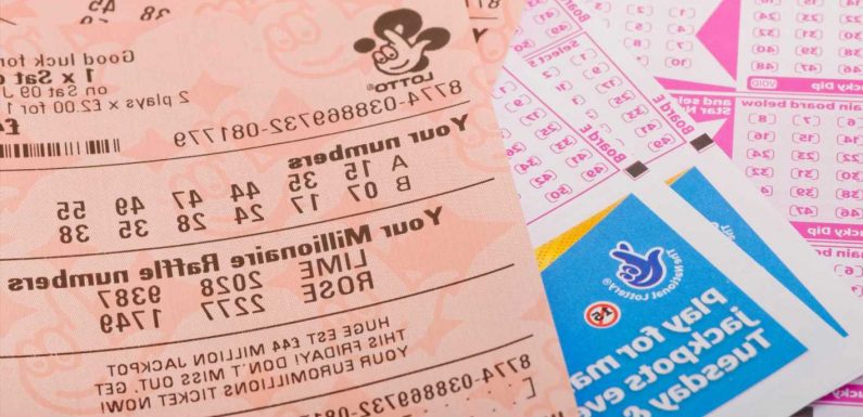 Wednesday's lottery rollover jackpot is £5.4MILLION after no one scoops Saturday's top prize