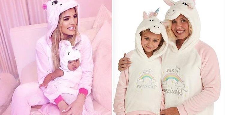 B&M is selling matching mini me unicorn PJs for mum and daughters priced from £8.99… and Khloe Kardashian would approve
