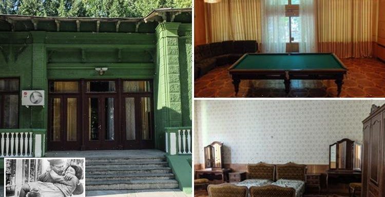 Creepy images reveal interior of Josef Stalin's mini mansion where the Soviet tyrant spent his final summers relaxing in comfort