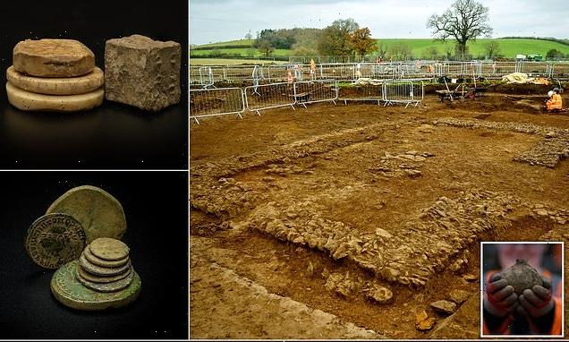 HS2 dig finds ancient road and 2,000-year-old coins