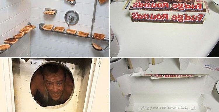 Hilarious photos show how far some people will go to prank their partner