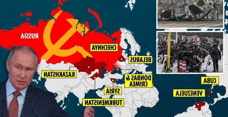 How Putin is building tinpot empire of tyrants to 'rebuild Soviet Union' as he 'sends troops & tanks' to Kazakhstan