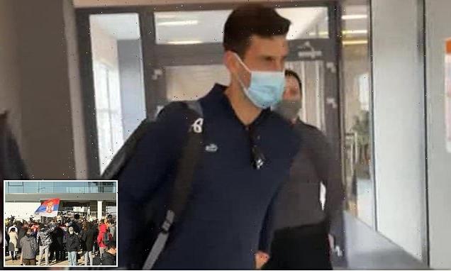 Humiliated Novak Djokovic and his entourage lands back in Serbia