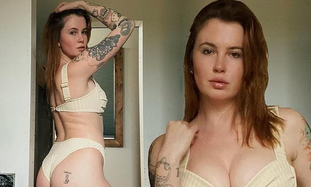 Ireland Baldwin showcases stunning figure in tiny striped bikini