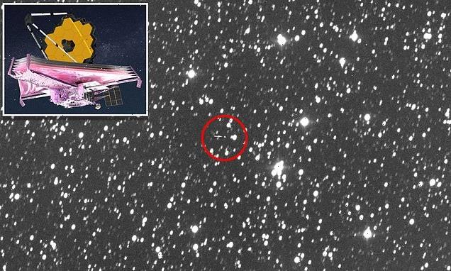 James Webb Space Telescope is seen from Earth as it settles into orbit