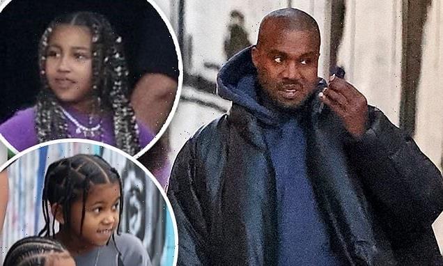 Kanye West spends time with his four kids after dates with Julia Fox