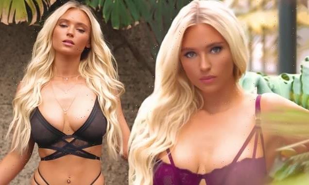 Lucie Donlan flaunts her incredible figure in racy lingerie sets