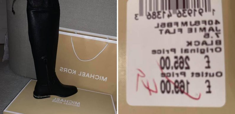 Mum bags £265 Michael Kors boots for just £49 & promises there are even more bargains on offer