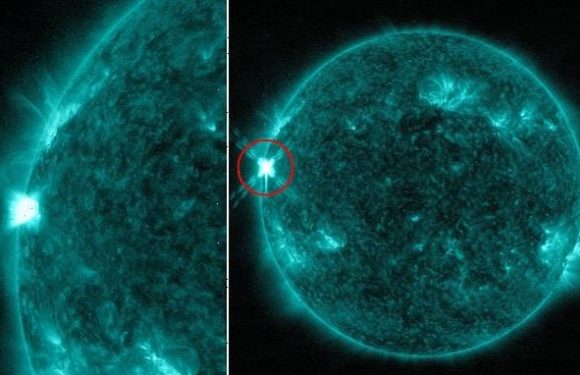 NASA shares footage of powerful solar flare erupting from Earth's sun