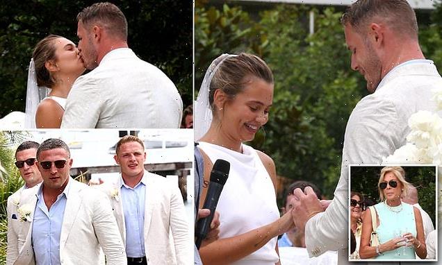 NRL star Tom Burgess marries model Tahlia Giumelli in Sydney