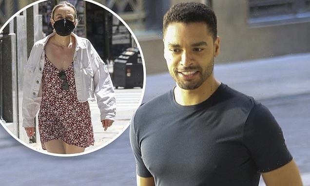 Regé-Jean Page looks dashing as he joins girlfriend on Armani ad set