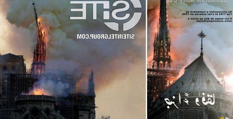 Sick ISIS supporters celebrate Notre Dame inferno three years after terror group’s failed bomb attack on Paris Cathedral