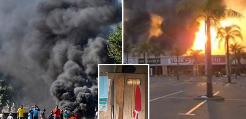 South Africa riots – Terrified families compare looting hell to Walking Dead as they fight mobs with homemade weapons