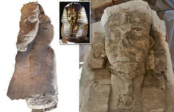 Sphinxes of King Tutankhamun's grandfather are discovered in Egypt