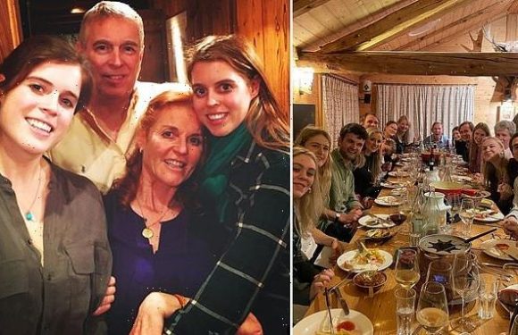 TALK OF THE TOWN: Fergie leans on ex and Tramp club gang on ski break