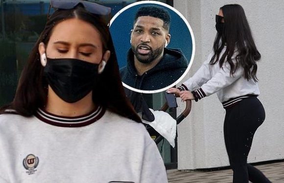 Tristan Thompson's baby mama Maralee Nichols takes stroll with son
