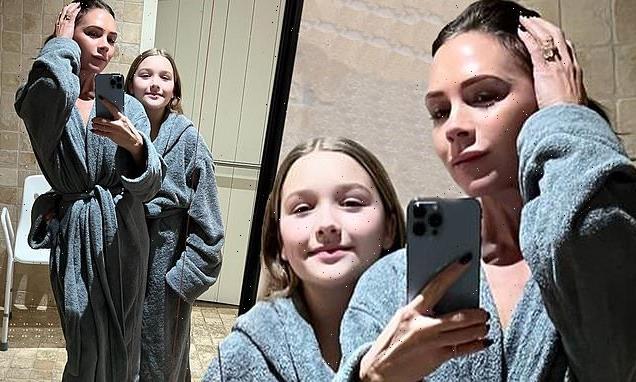 Victoria Beckham enjoys relaxing spa day with daughter Harper, 10
