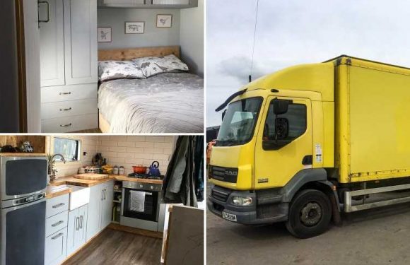 We bought Hovis lorry for £3k on eBay & turned it into dream home- it was cheaper than a house & we did it all ourselves