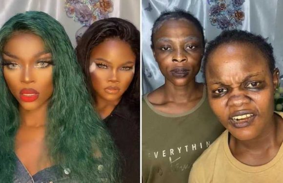 We’re cousins & our glow up has people saying the government should ban makeup – we go from 50 to 20 in minutes