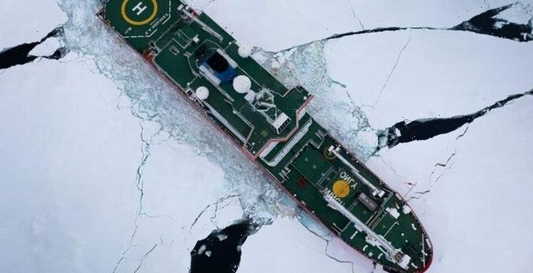 Antarctica horror as Shackleton search mission almost meets same fate after trapped in ice