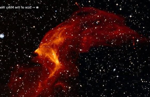 Astronomers create detailed images of the largest cosmic shockwave