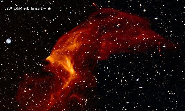 Astronomers create detailed images of the largest cosmic shockwave