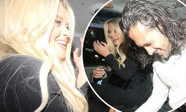 Bleary-eyed Emily Atack leaves raucous BRITs afterparty