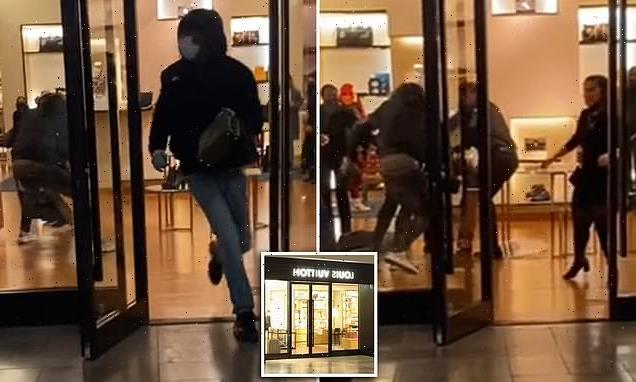 Brazen thieves hit Louis Vuitton in second smash-and-grab at mall