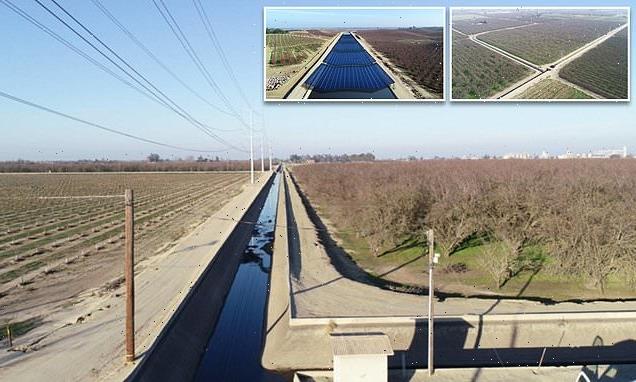 California project to cover a network of canals with solar panels