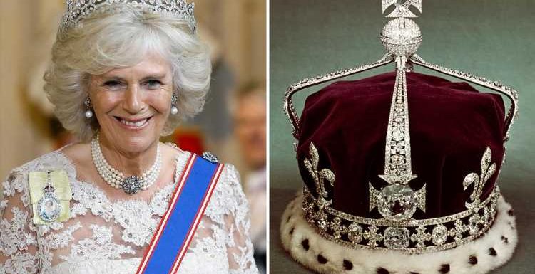 Camilla's historic crown encrusted with 2,800 glittering stones, Queen Victoria's jewel & 105-carat Koh-i-Noor diamond