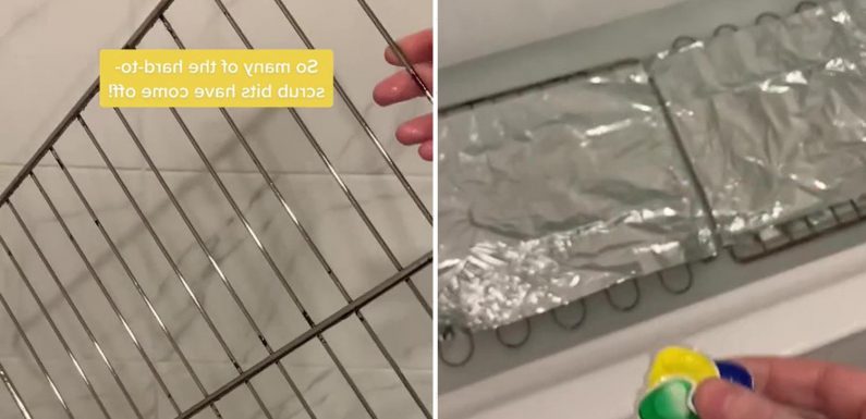 Cleaning fanatic shares easy way she gets oven racks sparkling with NO scrubbing – and it works on grotty trays too