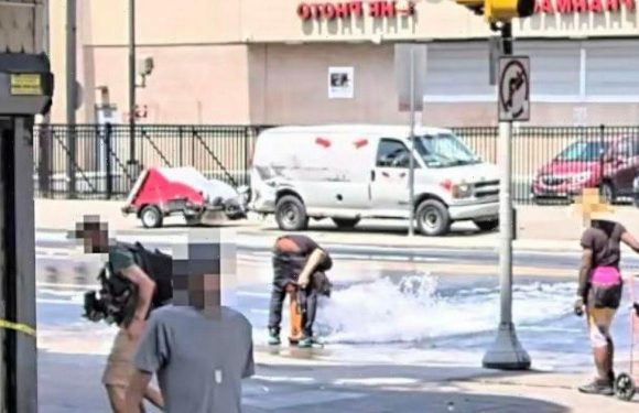 Google Maps captures man with pants down drinking from fire hydrant in odd scene