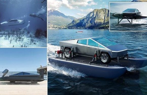 Incredible Cybercat turns Tesla's Cybertruck into a CATAMARAN