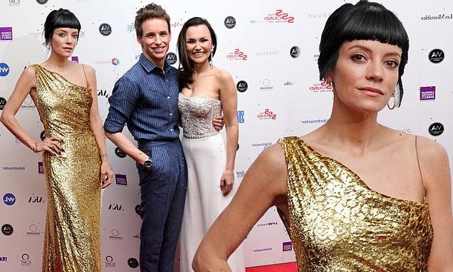 Lily Allen dazzles with Samantha Barks and Eddie Redmayne at awards