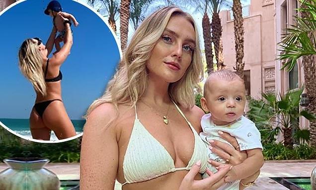 Perrie Edwards flaunts her amazing figure in skimpy bikinis in Dubai