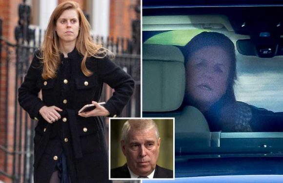 Princess Beatrice and Sarah Ferguson downcast just days after Prince Andrew's Virginia Giuffre settlement