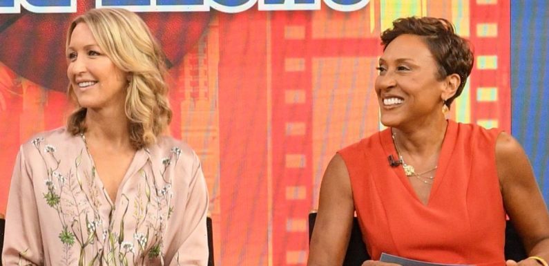 Robin Roberts and Lara Spencer wow fans with coordinating Valentine’s Day outfits in new picture
