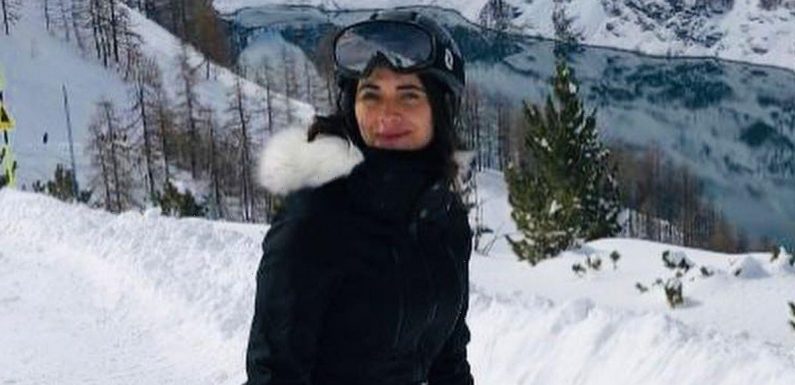 Weather girl Lucy Verasamy wows in ski gear as she hits slopes on glam Alps trip