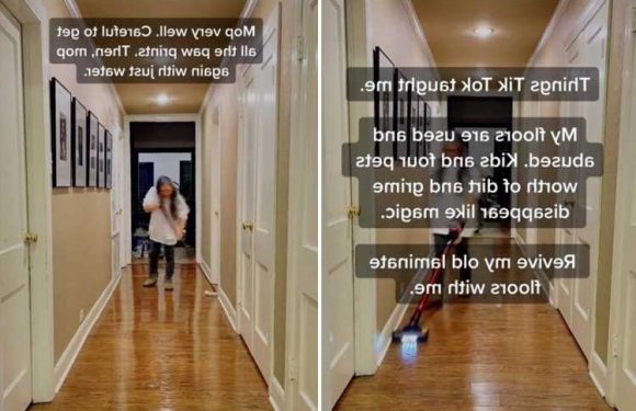 Woman shares her hack to getting her laminated floors looking brand new and it’ll only take a few minutes
