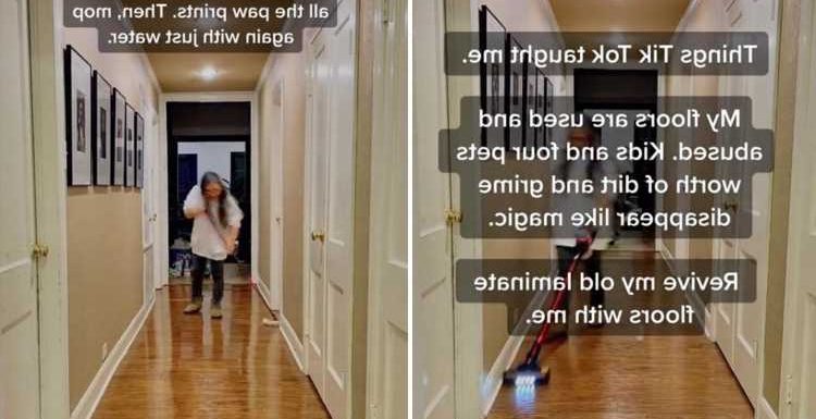 Woman shares her hack to getting her laminated floors looking brand new and it’ll only take a few minutes